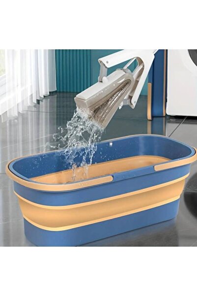 homeneeds Katlanabilir Tekerlekli Temizlik Mop Kovası - Pratik ve Taşınabilir