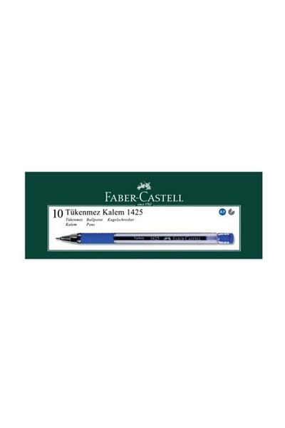 Faber Castell 1425 Needle - Blue Ballpoint Box of 10