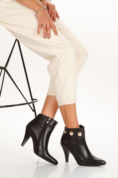 PASSAGE SHOES Γυναικείες μπότες με τακούνι από γνήσιο δέρμα Stiletto 5112
