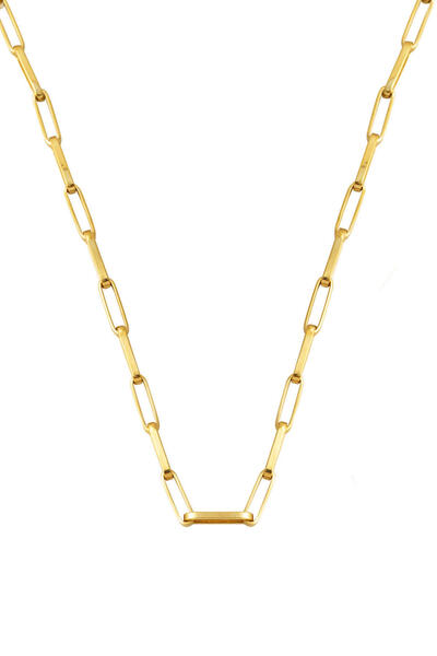 Bilezikci 14 Ayar Ataç Altın Zincir Kolye (4 mm Enli) 55 cm.