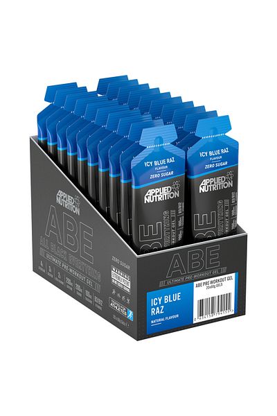 applied nutrition ABE Ultimate Pre Workout Gel, Icy Blue Raz, Box of 20 Pieces