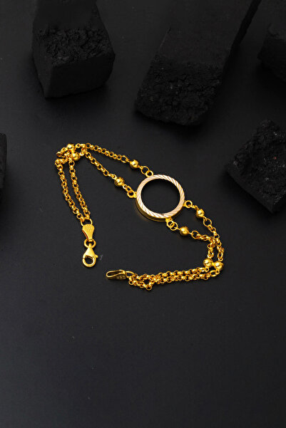 Bilezikci 14 Ayar Çeyrek Takılabilen Sarı Altın Bileklik