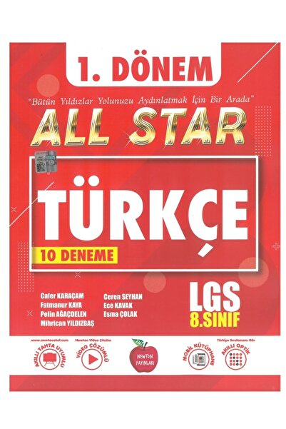 Newton Yayınları Newton 8.sınıf Lgs 1.dönem All Star Türkçe 10 Deneme - Lgs 1...