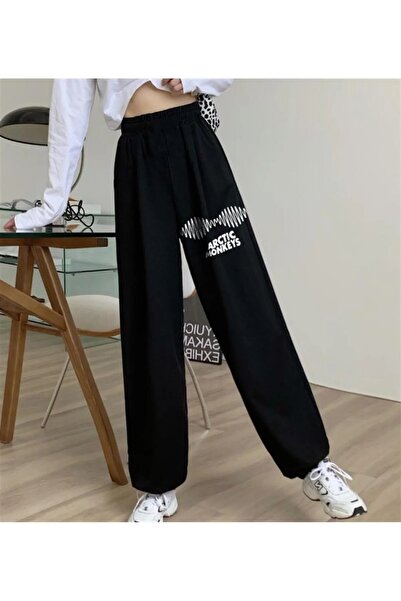 Le Savu Arctic Monkeys με τύπωμα oversized Unisex Μαύρο Φούτερ