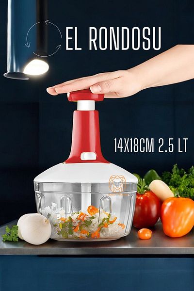Transformacion Practical Hand Rondo Top Press 5 Blades 2.5 Liter 14X18Cm 720896