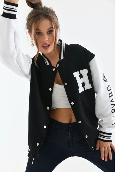 LEYEL Moda Jachetă de colegiu oversize unisex