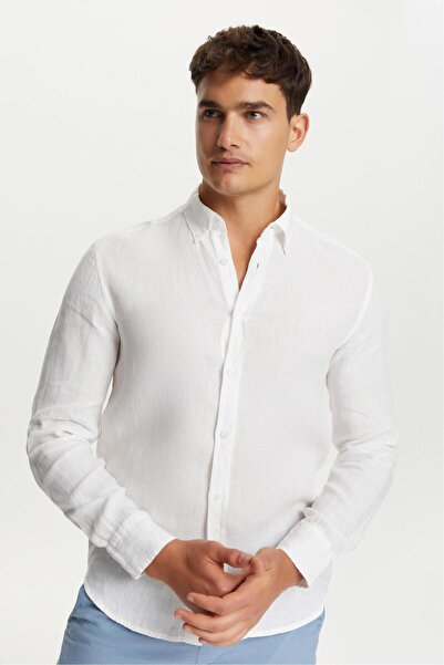 Mudo Slim Fit Linen Shirt