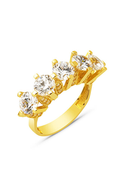 Bilezikci Venüs 14 Ayar Altın Beştaş Yüzük