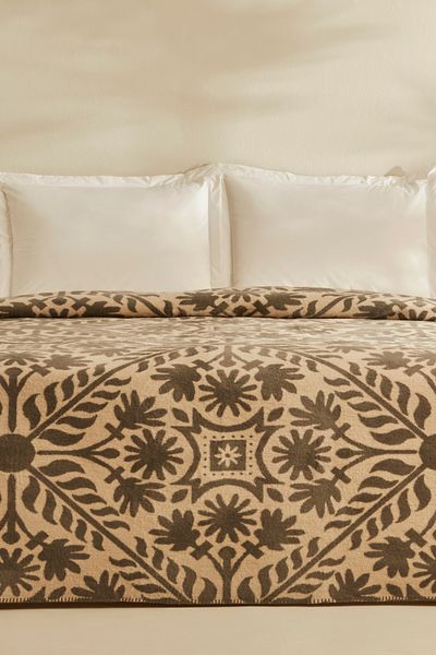Karaca Home Velma Gray Double Cotton Blanket