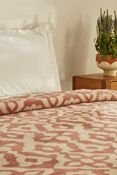 Karaca Home Rina Tek Kişilik Pamuklu Battaniye Terracota