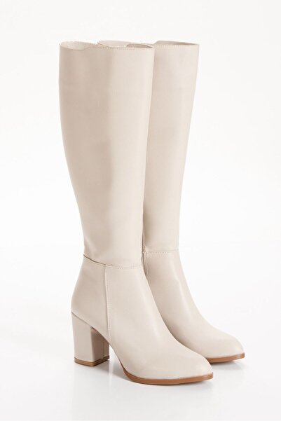 NASSAN KADIN SİVRİ KALIPLI TAŞLI ÇİZME