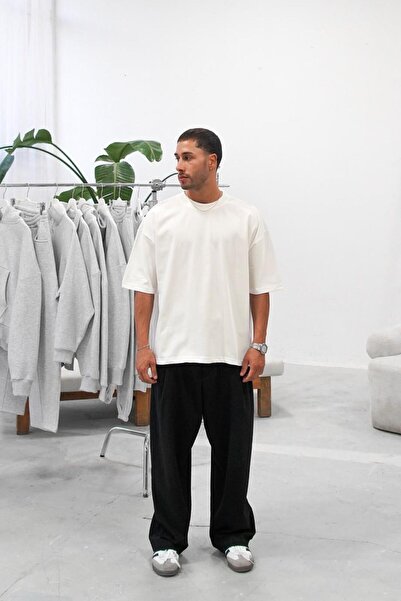 HAFKAGİYİM ΛΕΥΚΟ Άνετο μπλουζάκι Basic Oversize