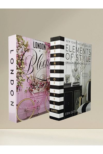 BayCazip Decorative Book Look Box Set of 2 Decorative Book Looking Box