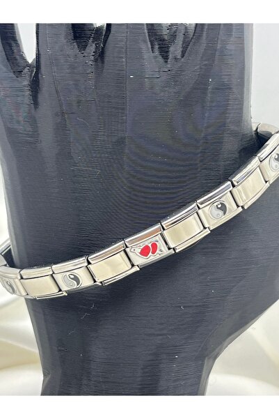 Yıldız Accessory Paslanmaz Çelik İtalyan Charm Bileklik Yazısız