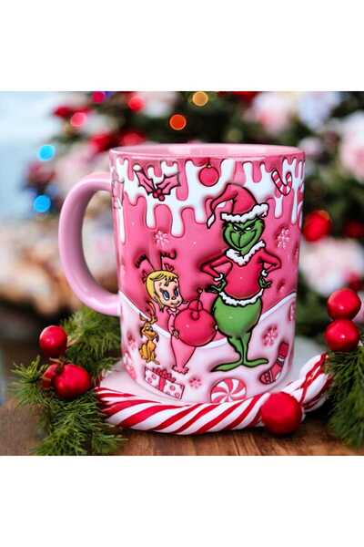 mug shop كوب بتصميم هدية عيد الميلاد من جرينش آند سيندي - عيد ميلاد - صديق - ...