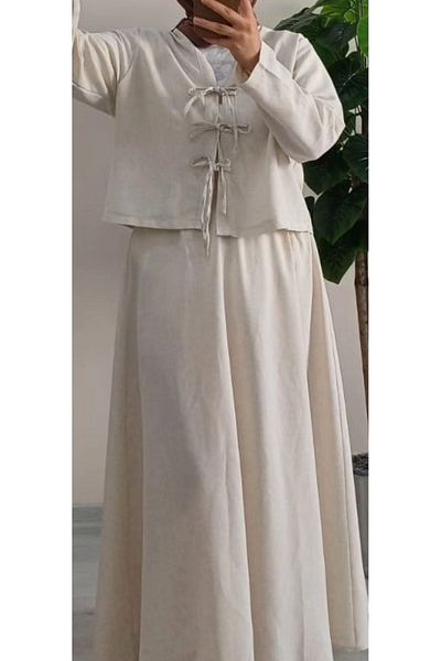 Dagü Design Hijab Double Linen Suit