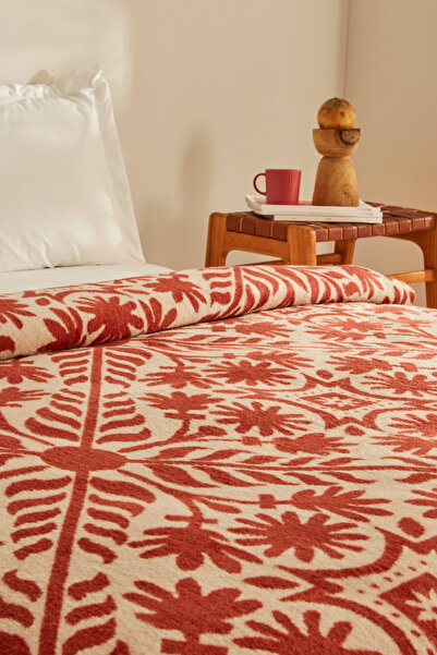 Karaca Home Velma Διπλή Κουβέρτα - Βαμβακερή Τερακότα