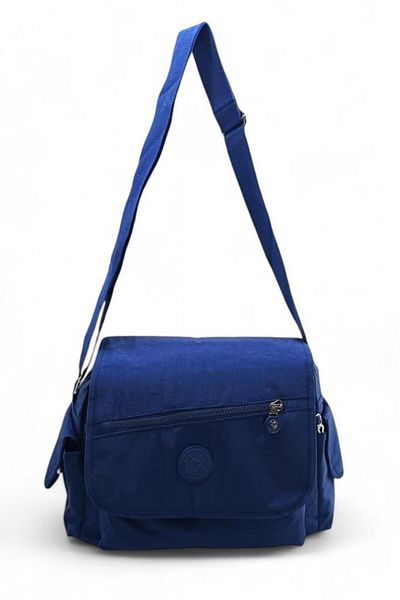 Baginn Geantă de umăr din țesătură ușoară pentru poștaș - cu curea încrucișată și buzunare, hidrofugă, 30*25 cm