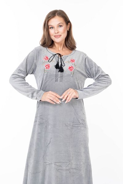 mervemoda ROCHIE DE CATIF DE DAMĂ MÂNECĂ LUNGĂ