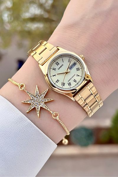 Casio Gold Color Women's Wristwatch