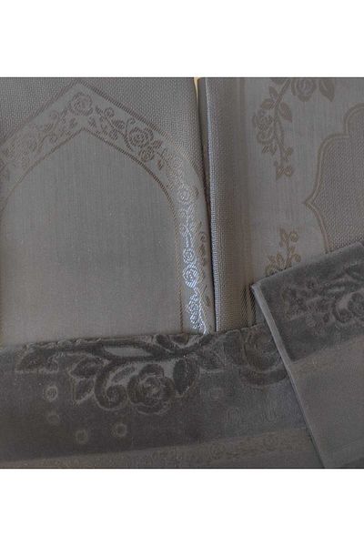 GONCA TEKSTİL 2 Towels Etamine Embroidery Prayer Rug Set - Bohça Prayer Rug