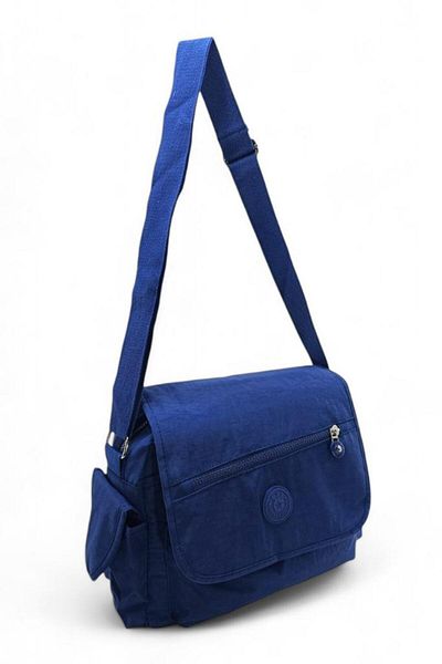 Baginn Geantă de umăr din țesătură ușoară pentru poștaș - cu curea încrucișată și buzunare, hidrofugă, 30*25 cm