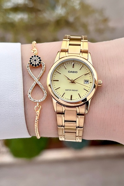 Casio Gold Color Women's Wristwatch