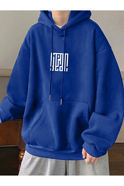 YUVEST BLACKROCK Унісекс Oversize Лабіринт Принт Капюшон Світшот