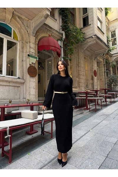 buqre's moda Rochie - Negru - Regular