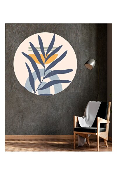 HDART ملصق حائط ورق حائط تجريدي على شكل أوراق زهور ذاتية اللصق من القماش