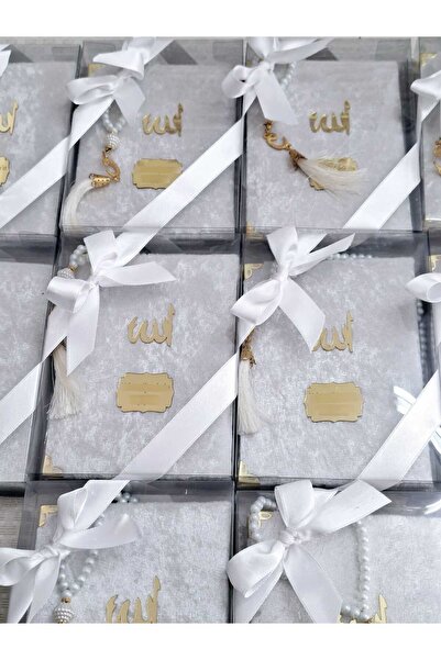 hira tasarım 10 Adet Kutulu Yasin Kitabı-tesbih Seti Mevlid Seti