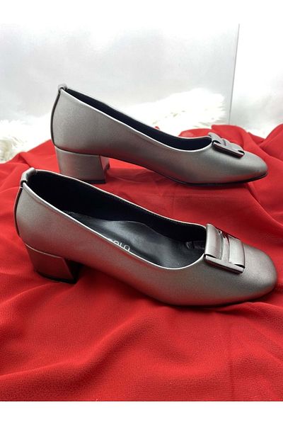 ÇİĞDEM KUNDURA Çiğdem Thick Heeled Classic Ballerina Shoes (A1h)
