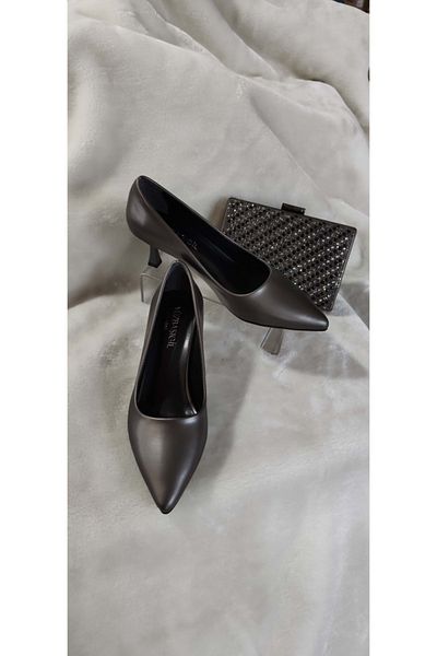 ÇİĞDEM KUNDURA Smoked Colored Crocus Pointed Toe Women's Shoes - Yzbş As1A