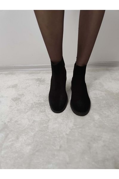 ÇİĞDEM KUNDURA Γυναικείες κοντές μπότες Helensi - Real Nubuck Leather, Side Elastic (ENZ B 16)
