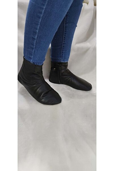 ÇİĞDEM KUNDURA Real Leather Crocus - Unisex Mest με επένδυση και ελαστικά στο πλάι