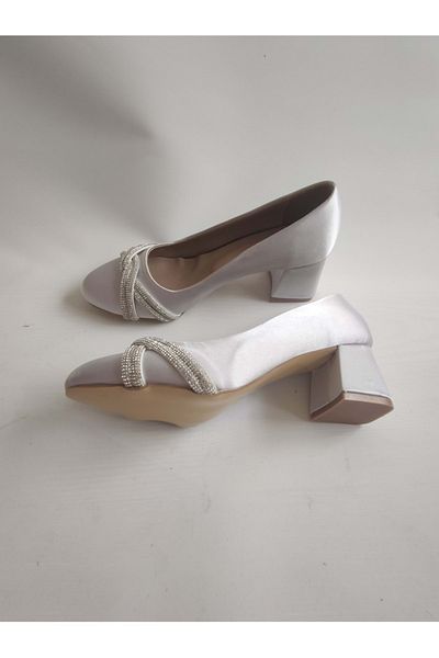 ÇİĞDEM KUNDURA Avidore Stoned Low Heel Women's Evening Dress Shoes
