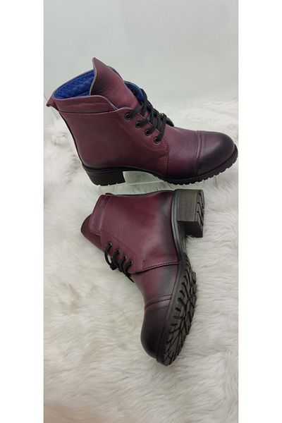 ÇİĞDEM KUNDURA Çiğdem Genuine Leather Boro Women's Boots (B1)
