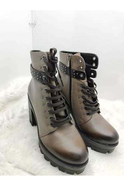 ÇİĞDEM KUNDURA Γυναικείες μπότες Çiğdem Real Leather Mink