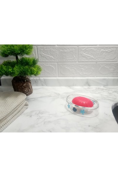 Bosphorus Soap Dish Spotted Pattern Acrylic 13x7x3cm