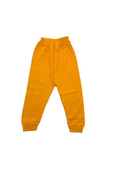 VATAN KIDS Sarı Renk Bebek Fitilli Pijama Altı