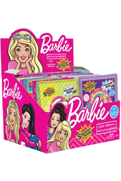 Barbie Çilek Aromalı Patlayan Şeker (40 Paket)