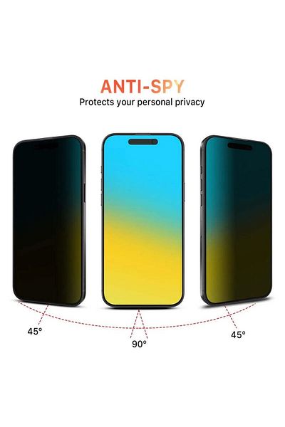 Balerion واقي شاشة Apple Iphone 16 Ghost مغطى بالكامل (مضاد للكهرباء الساكنة) زجاج غير قابل للكسر