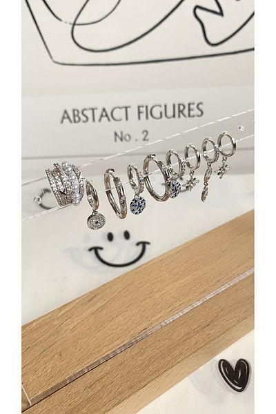 GAMZE Steel Vip Premium Earring Set Including Broke