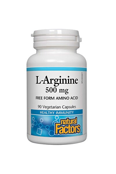 Natural Factors L-Arginine, 90 Vegetable Capsules, 500 mg