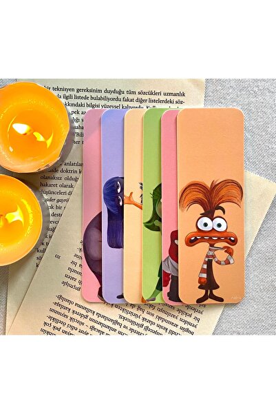 INSIDE OUT Inverted Face Bookmarks X6