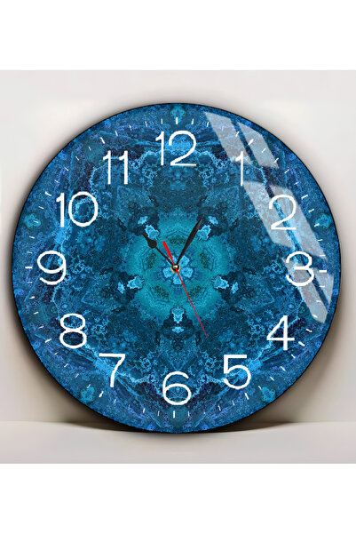 Harikabirev HARİKABİREV | PIEȚĂ ABSTRACTĂ DE CULOARE ALBASTRĂ DE STICLA INESP...