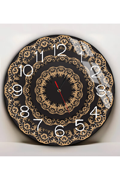 Harikabirev Hari̇kabi̇rev | Unbreakable Glass (Watch) Cream Brown Color Abstract Table 2 | Yvrlkcm