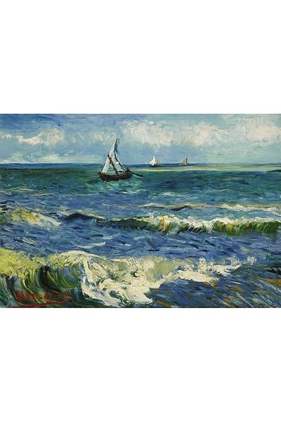 pixartsanat Vincent Van Gogh - Saint Remy Sea Mosaic Pixart Painting 60X40