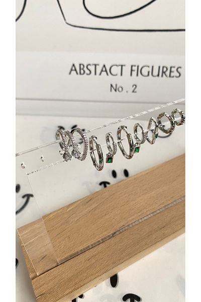 GAMZE Steel Vip Premium Earring Set Including Broke