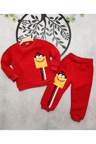 Kerimino Three-Piece Ribbed Combed Cotton Boy's Set